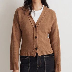 Madewell V-Neck Slim Cardigan Sweater Size M NWT